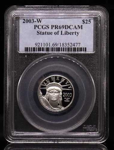 2003-W 25ドル プラチナイーグルコイン PCGS PR69DCAM