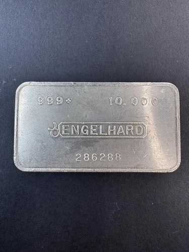 ヴィンテージ 1980年代 エンゲルハード 10オンス .999 シルバーバー カナダブルロゴ セカンドシリーズ 154,000円