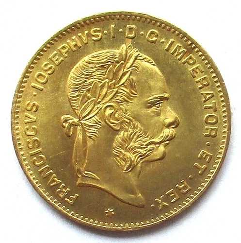 オーストリア 金貨 4フローリン 10フラン 1892年 フランソワ・ジョセフ｜WORLD RESOURCE【QUEEN店】