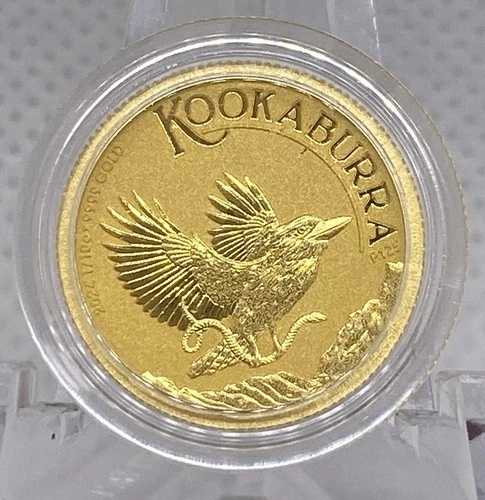 1/10 オンス .999 純金 2024 オーストラリア クッカバラ コイン - カプセル入り!
