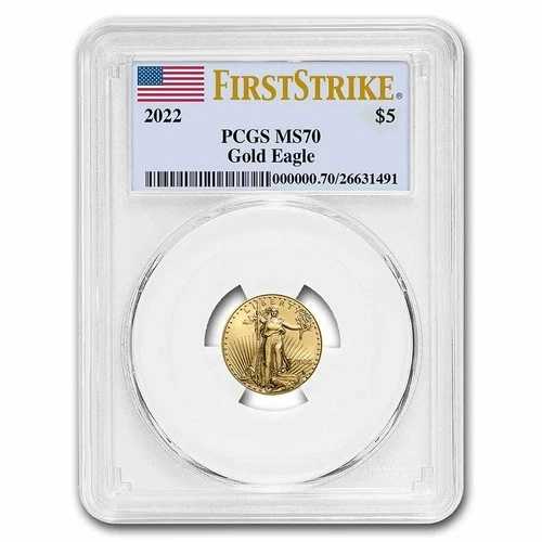 2022年 1/10オンス アメリカンゴールドイーグル MS-70 PCGS (FirstStrike?)