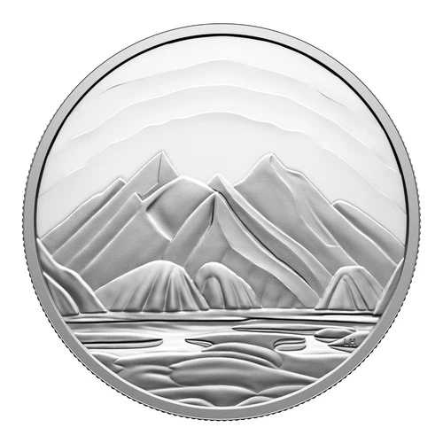2025年 50ドル バフィン島の山々 ローレン・S・ハリス作 - 5オンス 純銀貨|WORLD RESOURCE【QUEEN店】