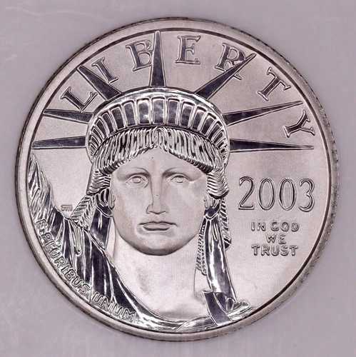 2003年 25ドル 1/4オンス アメリカン プラチナ イーグル NGC MS70｜WORLD RESOURCE【QUEEN店】