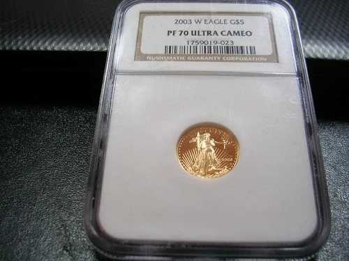 2003-W 金貨 1/10オンス プルーフ イーグル 5ドル NGC PF70 UCAM｜WORLD RESOURCE【QUEEN店】