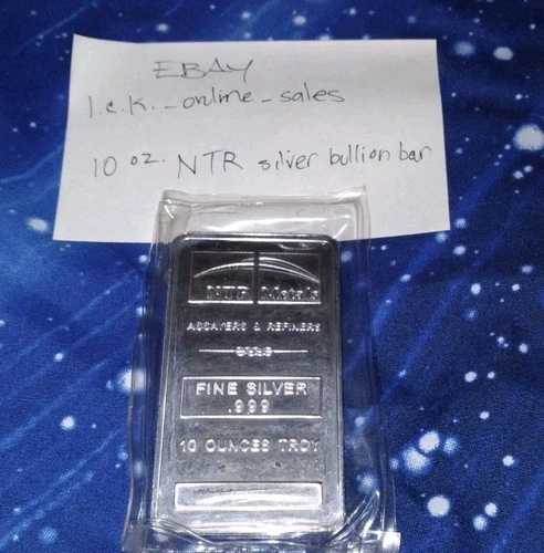 NTR Metals 10オンス シルバーバー 999 ファイン地金 投資用スタック コレクター向け 未開封|WORLD RESOURCE【QUEEN店】