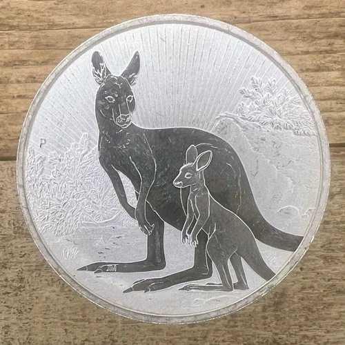 2022年 オーストラリア 10オンス 銀貨 $10 カンガルー&ジョーイ 999 ファイン - カプセルなし、アブラス|WORLD RESOURCE【QUEEN店】