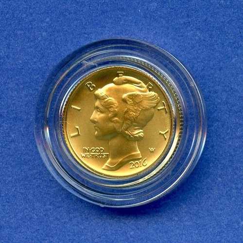 2016 W マーキュリーダイム 10セント 米国造幣局 センテニアル金貨 #47 OGP ボックス COA付き｜WORLD RESOURCE【QUEEN店】