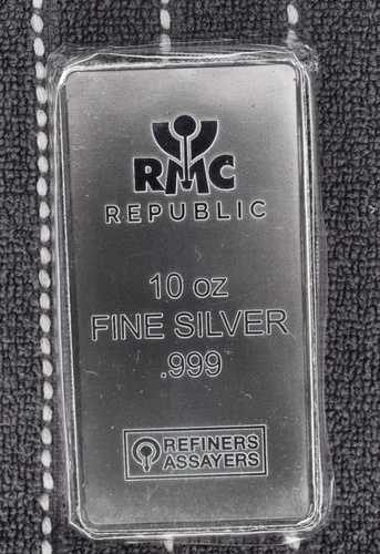RMC Republic 10オンス 0.999 純銀精錬所検定棒｜WORLD RESOURCE【QUEEN店】