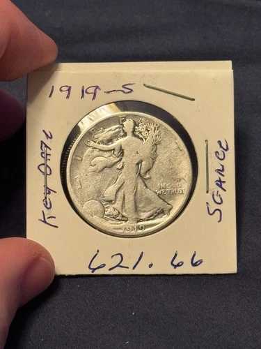 1919年Sキーデートウォーキングリバティハーフダラー