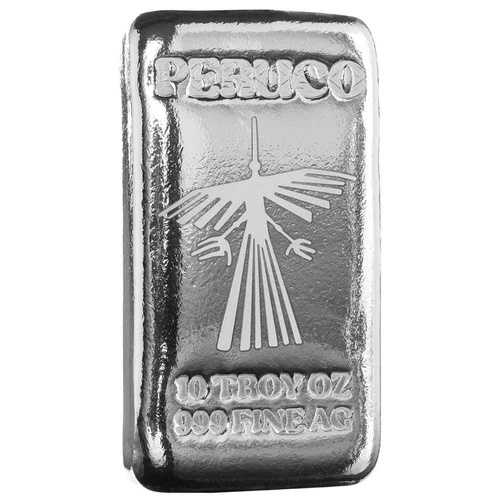 10オンス シルバーバー PERUCO - コンドル .999 シルバー地金バー #A711｜WORLD RESOURCE【QUEEN店】