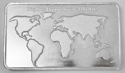 10オンス HW MINTING COMPANY HWMC BIG BIG WORLD FINE .999 シルバーバー地金 1本｜WORLD RESOURCE【QUEEN店】 134,750円