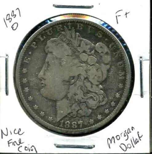 1887年 モルガン・ダラー 100セント アメリカン 90%シルバー 米国 $1 US 良品 コイン #4815