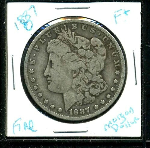 1887年 モルガン・ダラー 100セント アメリカン 90%シルバー 米国 $1 US 良品 コイン #4129