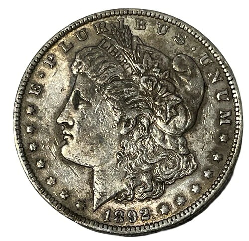 1892-O モルガン・ダラー 90% 米国銀貨 ニューオーリンズ造幣局 KM# 110 ロット B10-42