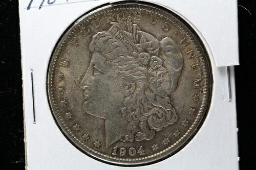1904年 モルガン・ダラー AU+ トーン 3WZ1