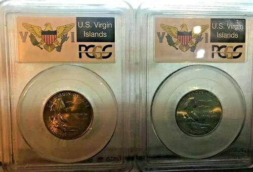 2009年 P&D 25セント 米領バージン諸島 クォーター PCGS MS67 高品位 ビジネスストライク