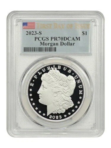 2023-S 1ドル モルガン・ダラー PCGS PR70DCAM (発行初日)