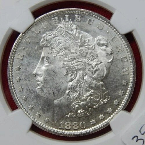 1880-S モルガン銀貨 $1 NGC MS 63 ~ 米国送料無料