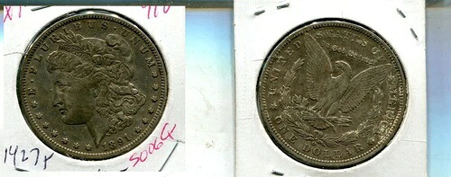 1891 O モルガン シルバードル XF 1427T