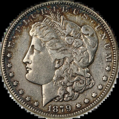1879-S Rev 78 モルガン銀貨 ANACS EF 詳細 VAM 9 ナイスストライク