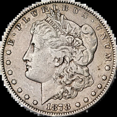 1878-S モルガン銀貨 - VAM27 ロングノック ブロークン 'D'