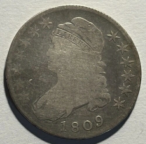 1809年 キャップドバスト ハーフダラー ? 流通 ?? 初期のものの方が良質