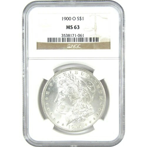 1900 O モルガン・ダラー MS 63 NGC シルバー 1ドル 未流通コイン SKU:I16451