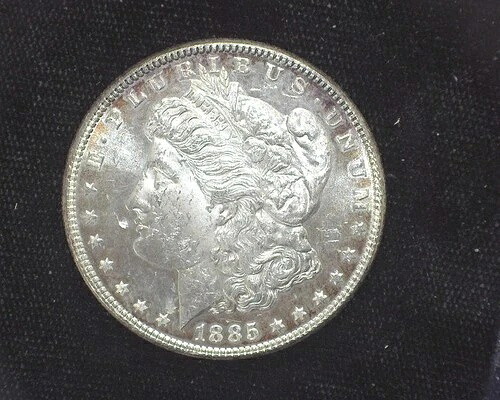 HS&C: 1885年 モルガン・ダラー BU プルーフライク - 米国コイン