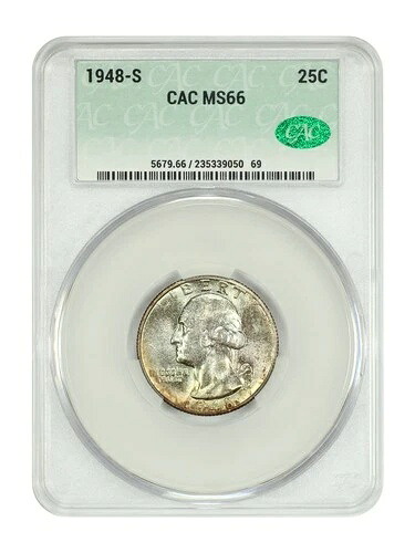 1948-S 25C CACG MS66 - ワシントンクォーター 42,900円