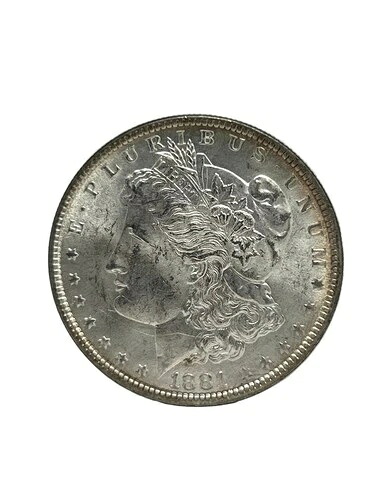 1881年 モーガン・ダラー CH-BU?UNC 詳細 1ドル銀貨