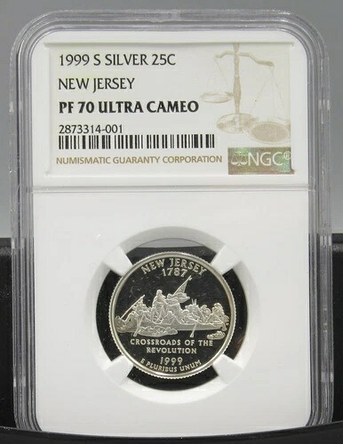 1999 S ニュージャージー シルバー NGC PF 70 UCAM 42,900円