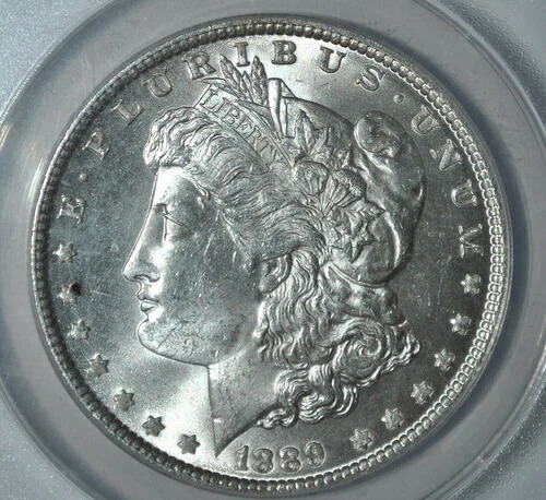 1889 P モルガン・ダラー ANACS MS64