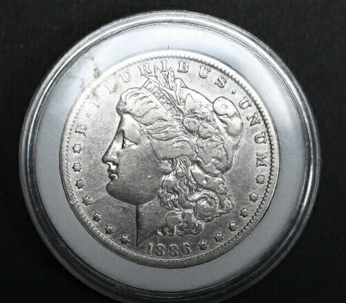1886-O XF モルガン銀貨 1ドル 米国造幣局流通コイン