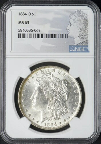 1884-O モルガン銀貨 - NGC MS63 - モルガンラベル - ?COINGIANTS?