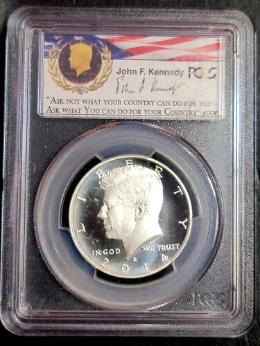 2014-S ケネディ・ハーフダラー ? PCGS MS70PLエンハンスドシルバー ? 50周年記念セット