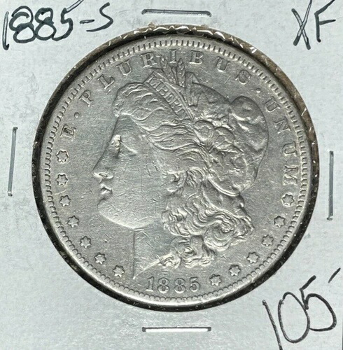 1885-S モーガン シルバー ドル ~ XF ~ 良品コイン ~ 42,900円
