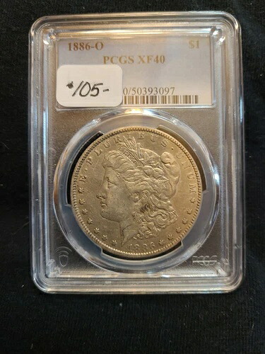 1886-O PCGS XF 40 モーガン銀貨 42,900円