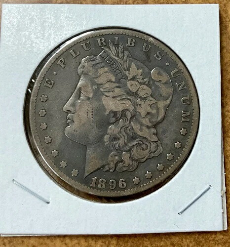 1896年Sモルガン銀貨、美品