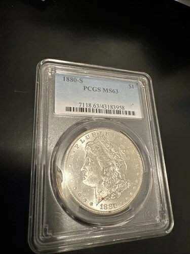 1880-S モルガン銀貨 MS63 PCGS認定