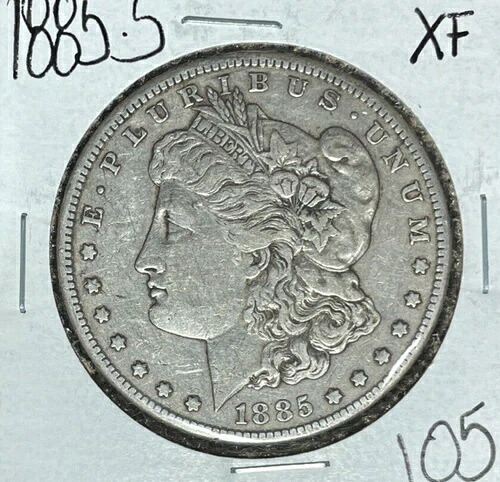 1885-S モーガン シルバー ドル ~ XF ~ 良品コイン ~