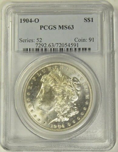 1904-O モルガン・ダラー PCGS MS-63 #54591