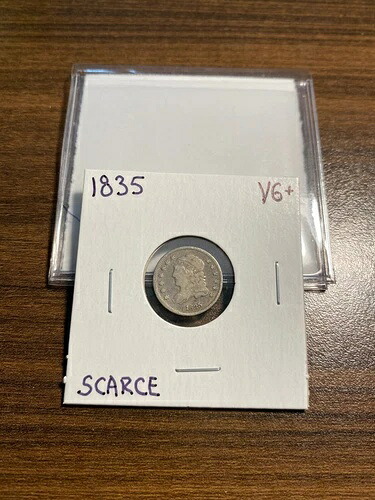 1835-P キャップドバスト シルバー ハーフダイム 5C H10C VERY GOOD+ (VG+) PLUS