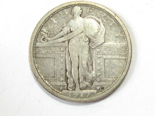 1917-S タイプ1 スタンディングリバティクォーター - #10528