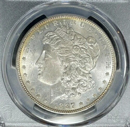1887年 モーガン シルバードル - PCGS MS 64 ~美しいコイン~REF#5276