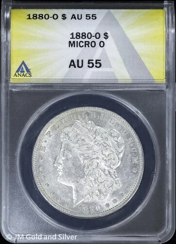 1880-O 1ドル モルガン銀貨 ANACS AU 55 | マイクロO 42,900円