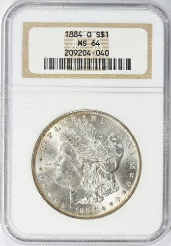 1884-O モルガン銀貨 NGC MS64 ボックス1