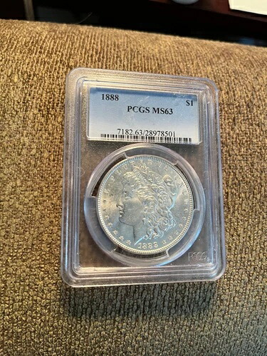 1888年モルガン・ダラー ms63 美品白貨 42,900円