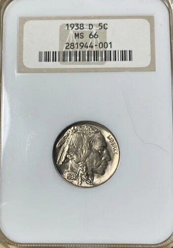 1938-D NGC MS66 バッファローニッケル 42,900円