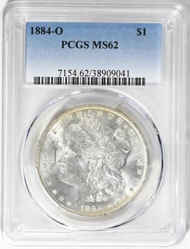 1884-O モルガン銀貨 PCGS MS-62