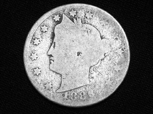 1886年 リバティヘッド ニッケル --- ほぼ良好